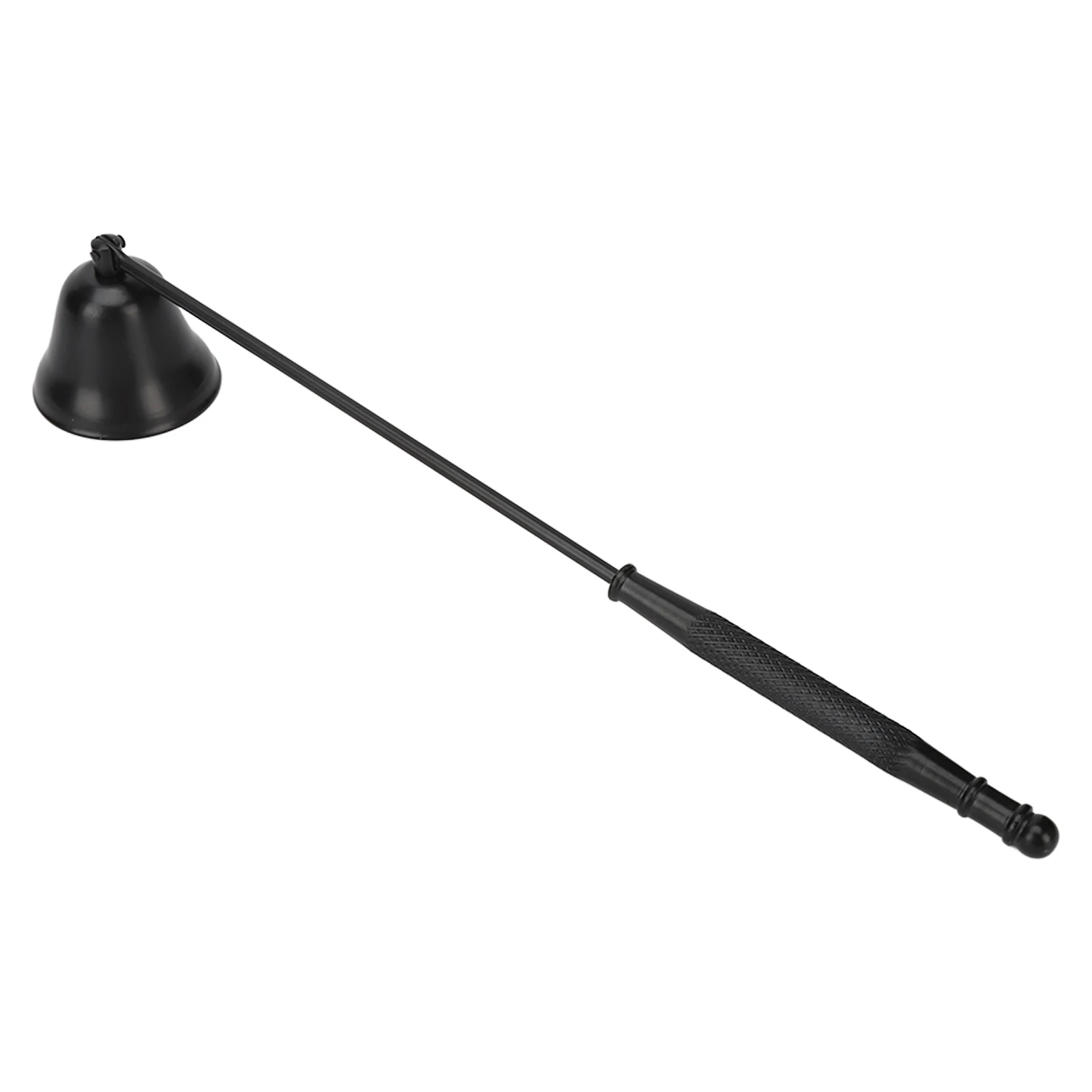 Pavio de vela Snuffer de aço inoxidável Pavio Chama Snuffer Extintor vintage com alça longa preto