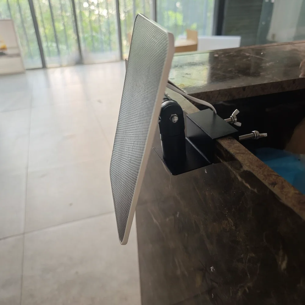 Universal Outdoor Camera Gutter Mount For Solar Panel Charger Aluminum Alloy Durable Support 360 Degree Flexible Rotation