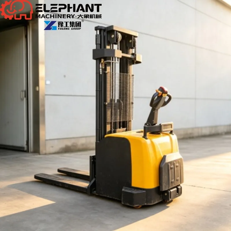 Walkie Straddle Electric Pallet Stacker Forklift, 1000kg 1.0ton With Adjustable&Fixed Wide Straddle Legs For Warehouse Handling