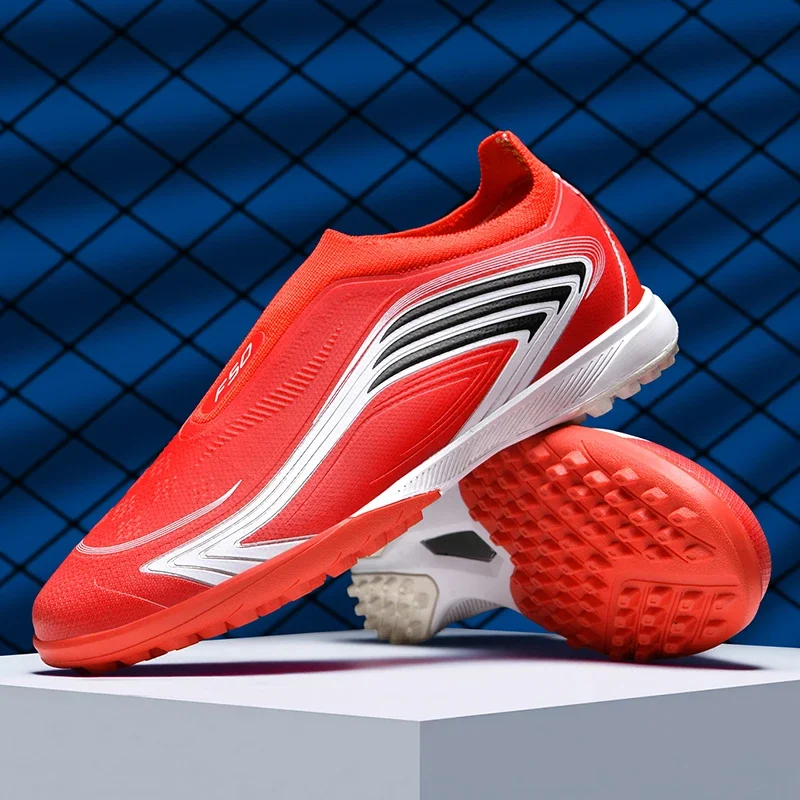 New Men Football Boots Outdoor Grass Cleats Indoor Soccer Shoes Match Sneakers Futsal Non-Slip Hot-selling Mid-top High-quality