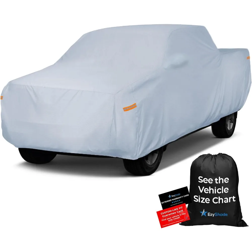 10-Layer Waterproof Truck Cover for All Weather Protection - Perfect Fit Based on Vehicle Size Chart