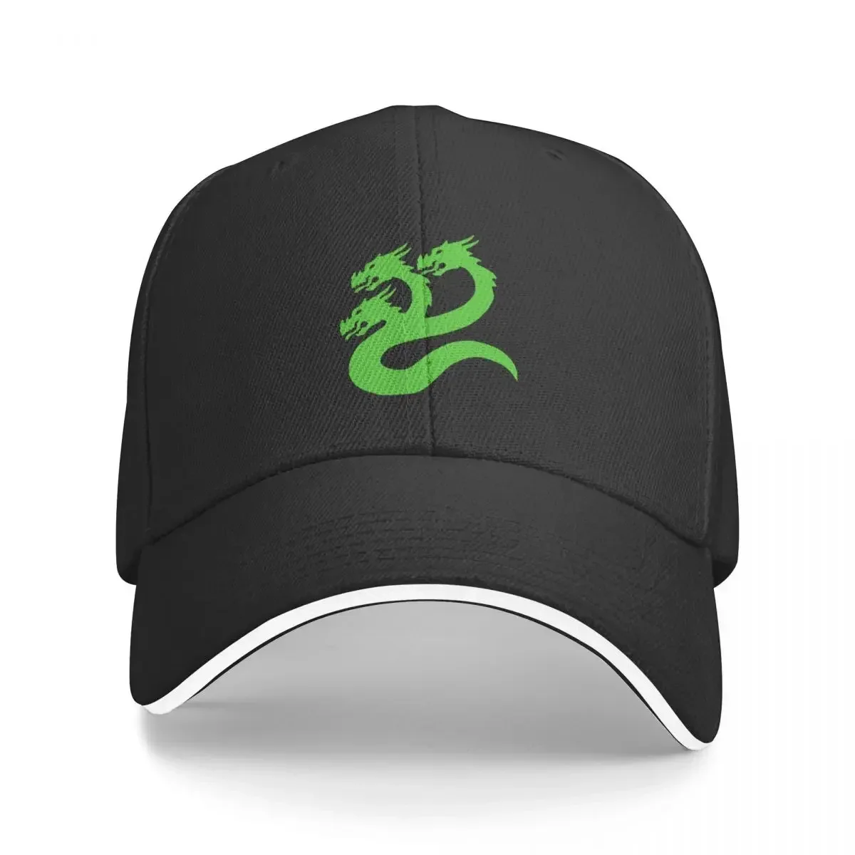 Three Heads of the Hydra - Green Baseball Cap Hat Man Luxury Beach Women Beach Fashion Men's