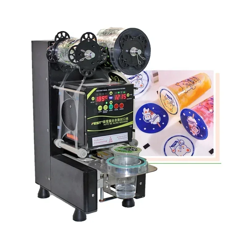 Hot SalesHigh Quality Bubble Tea Equipment Plastic Cup Sealer Machine Automatic Cup Sealing Machine