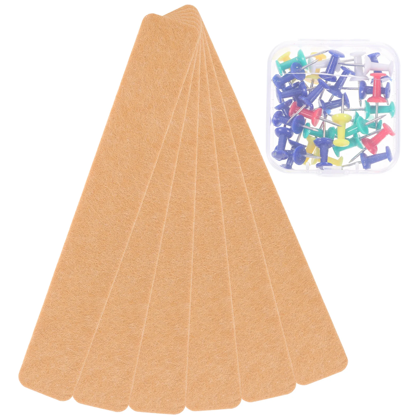 6 قطعة شرائط لوحة دبوس اللباد لوحة إعلانات صغيرة للجدار دبابيس تثبيت قوية حماية الجدار تصميم بسيط هدية مكتب جاهز