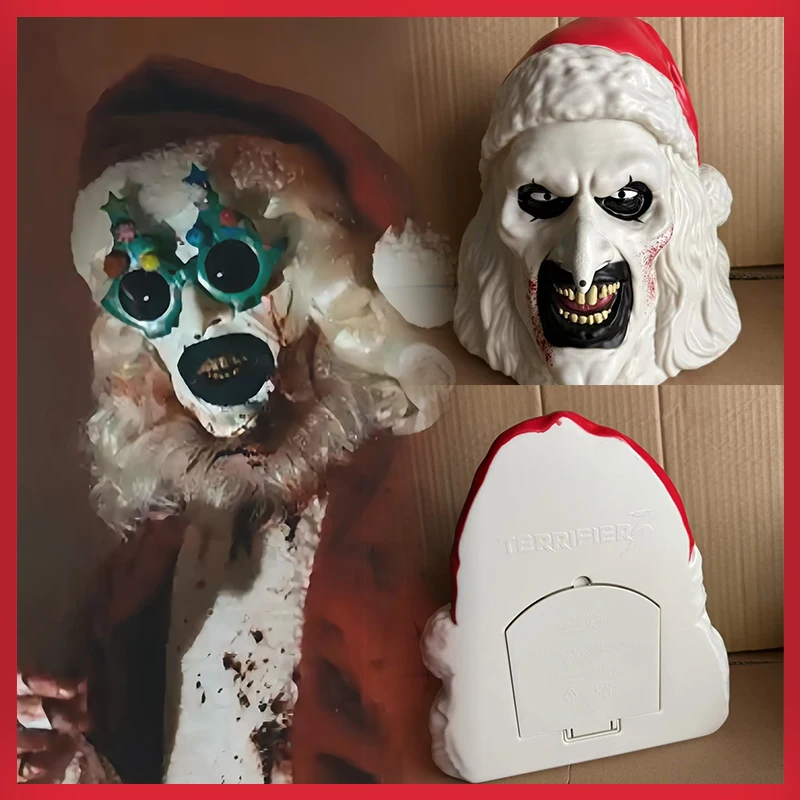 

Terrifier 3- Halloween Christmas Horror Clown Mask Popcorn Bucket & Storage Bucket Ornament Figurine Toy Gift Without Box Gifts
