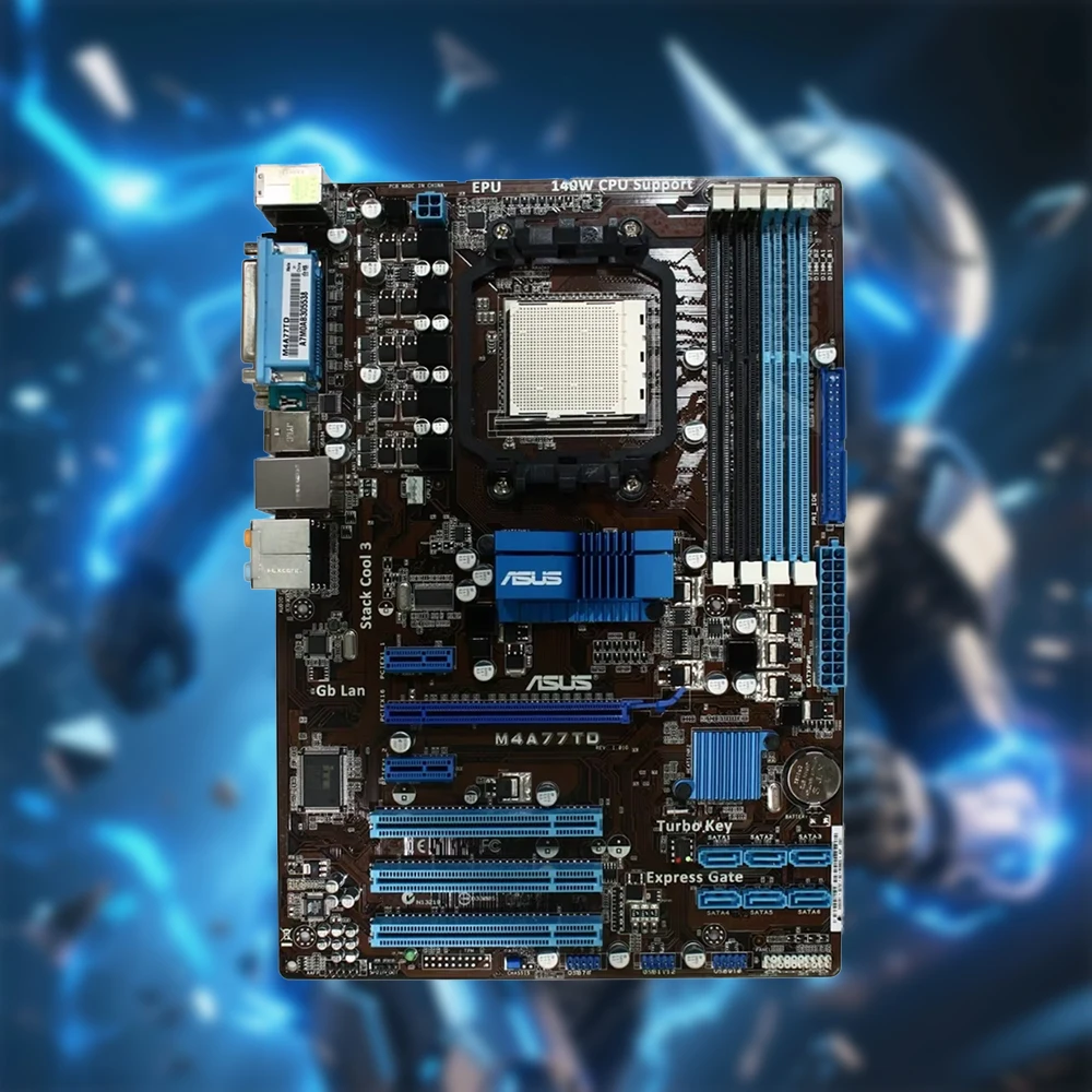For Asus M4A77TD Original  Desktop Motherboard 770 Socket AM3 DDR3 16GB SATA II USB2.0