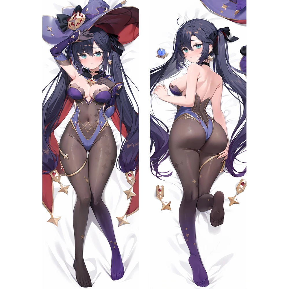 

Game Genshin Impact Mona Dakimakura Pillowcase Cosplay Double-Sided Printed Otaku Anime PillowCushion CoversDouble-sided printed