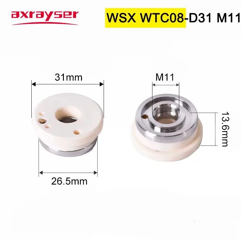 Spezieller Laser-Keramikdüsenhalter D32/28 Precitec-KTXB Raytools-3D WSX-Mini TONY für Faserlaser-Schneid- und Schweißmaschinen – Detail 16