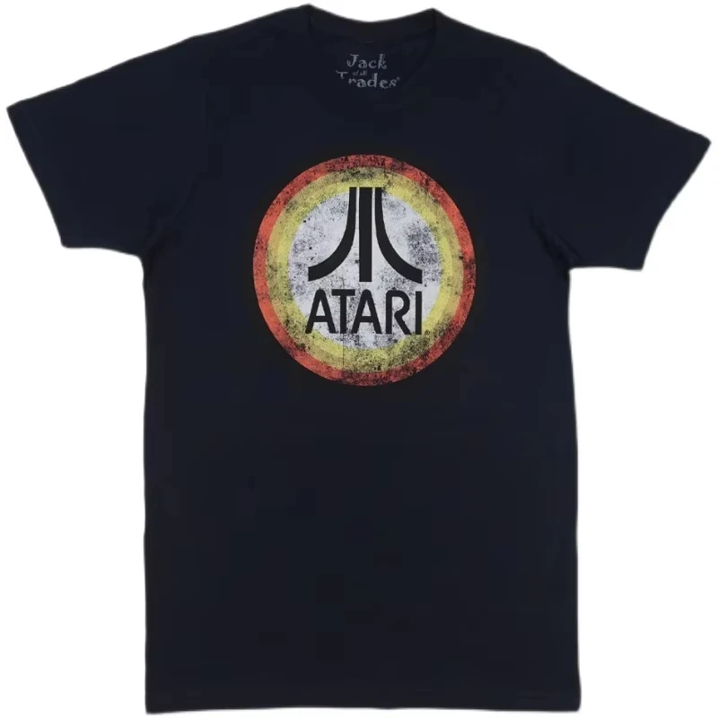 

2025 1980s ATARI LOGO Retro Atari Retro Arcade Game Console American Retro Short-sleeved T-shirt Cotton Kid TShirt Summer Tops