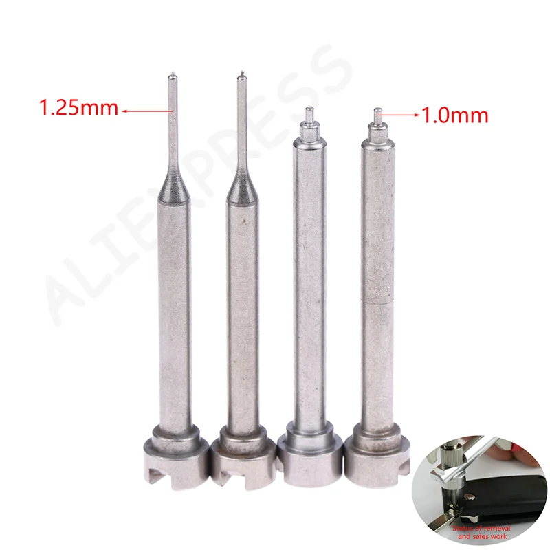 New3Pcs 1.0/1.25mm For HUK Folding Key Split Replacement Pin Folding Key Remote Control Pin Pliers Tool
