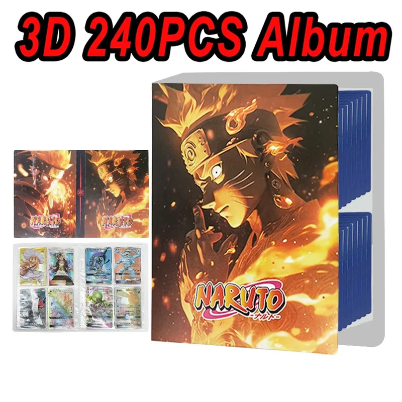 Naruto Uzumaki Álbum de cartões, Pasta de cartões, Kakashi, Uchiha, Sasuke, Hatake Kakashi, Mapa, Letter Folder, Notebook Game Collection, Toy Gift,