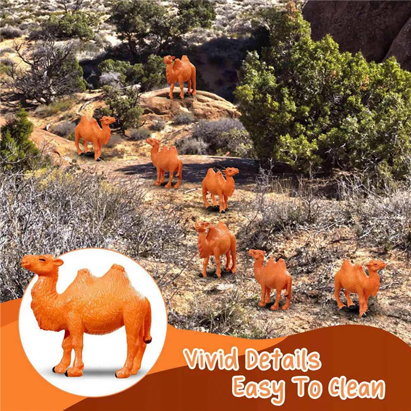 

AB46-72 шт. фигурки верблюда, миниатюрные игрушки, модели верблюда, фигурки животных для торта, топперы, домашние настольные украшения, декор