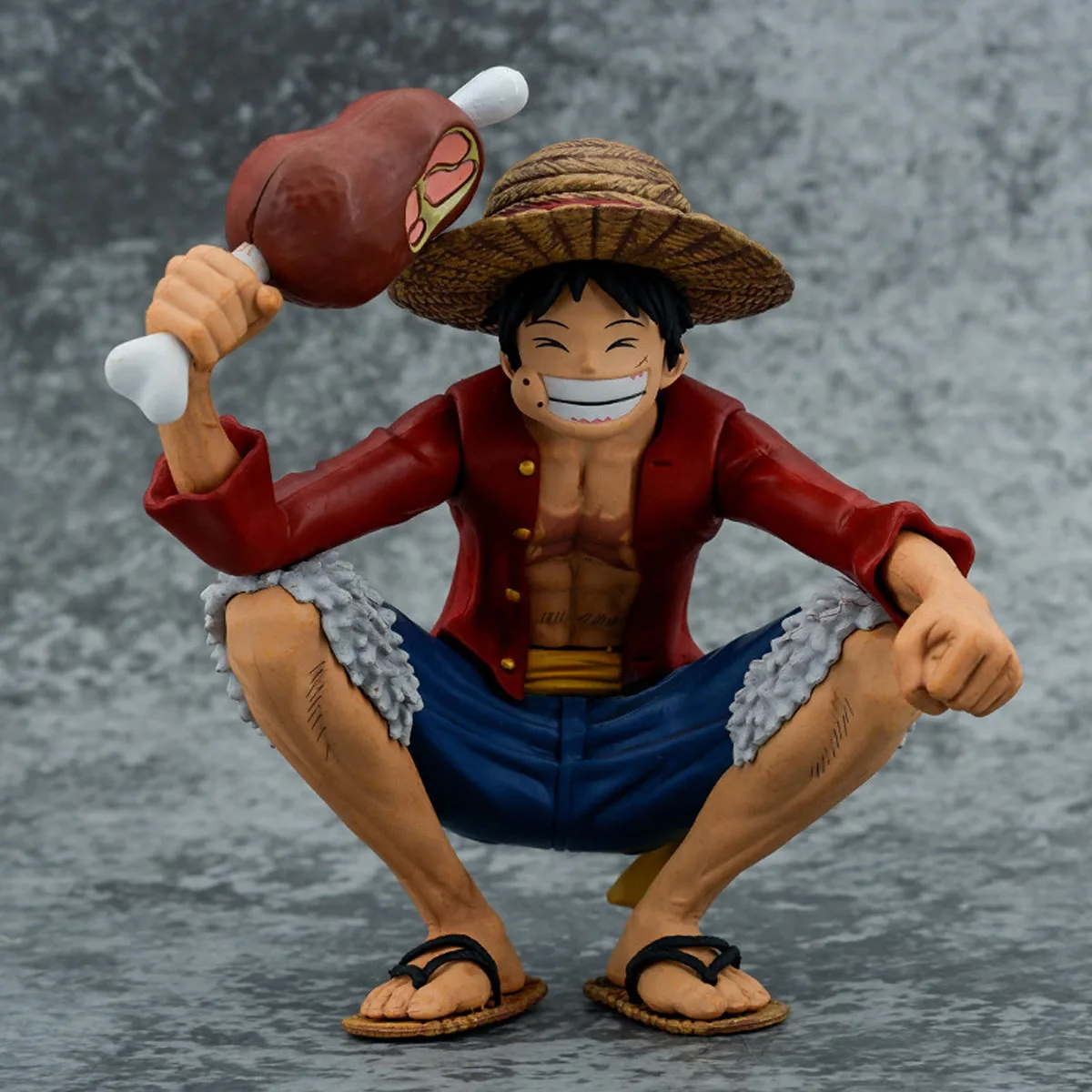 FIGURA DE ACCIÓN DE One Piece, sombrero de paja, Monkey D Luffy, estatua de Pvc, modelo de estatua, juguetes de colección, regalo, 15cm