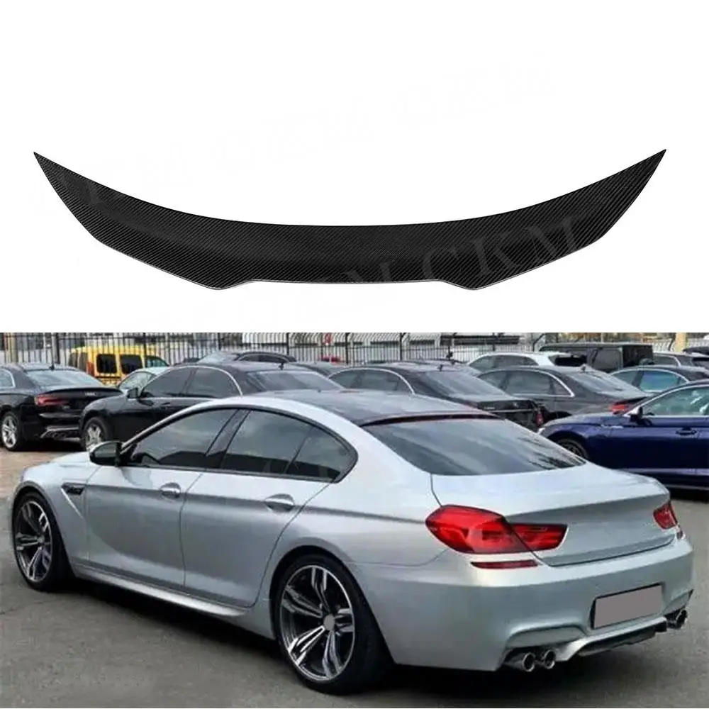 

CKMUUER Dry Carbon Fiber Rear Boot Spoiler for BMW 6 Series F06 F12 Sedan 2012-2017 Car Trunk Duck Spoiler Lid Wing Accessories