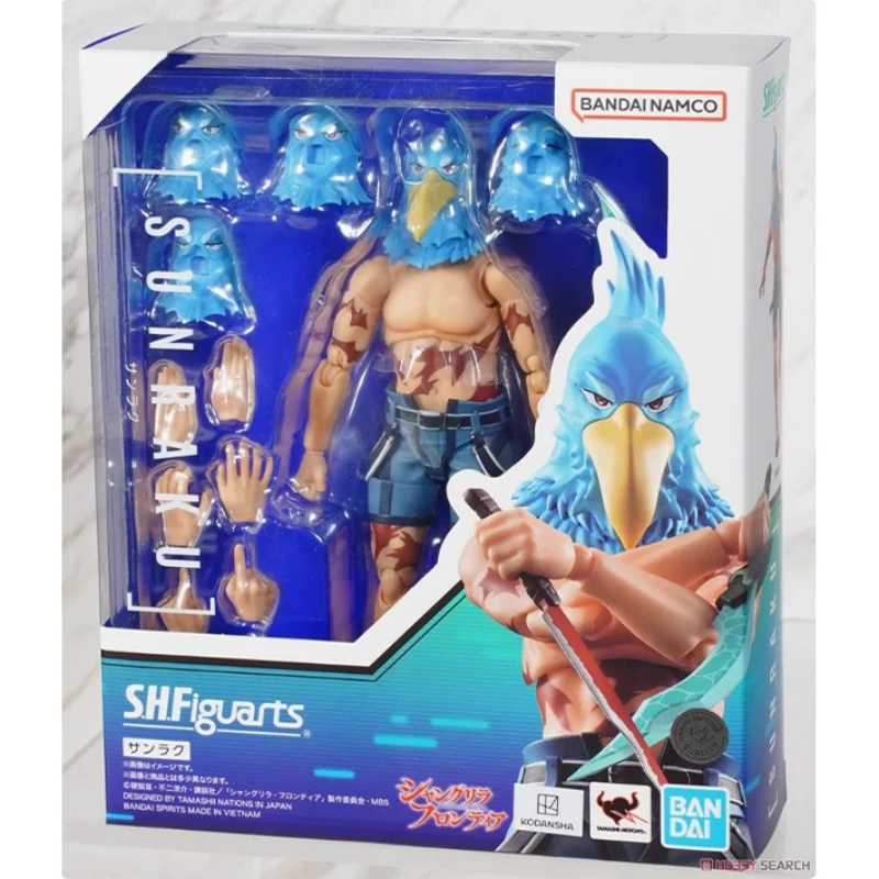 

In Stock Bandai SHF Shangri-La Frontier Sang Le Yang Wu Le Lang Bird Head Man Action Figure Model Gift