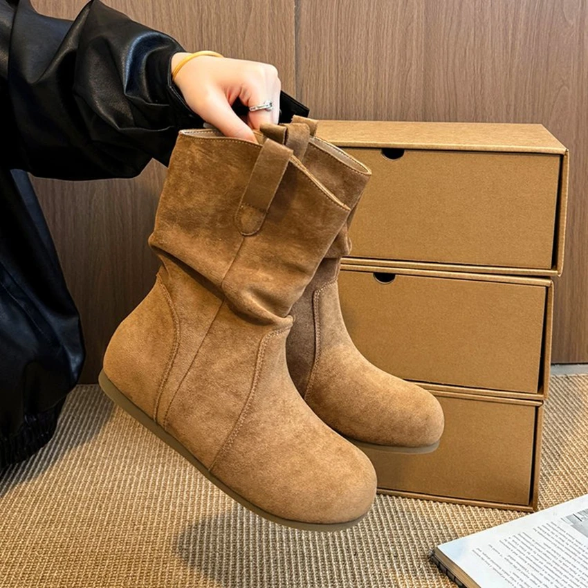 

Fashion Winter New Casual Platform Women's Snow Boots High Heel Waterproof Warm Pluss Female Short Boots Up Woman Cotton Shoes