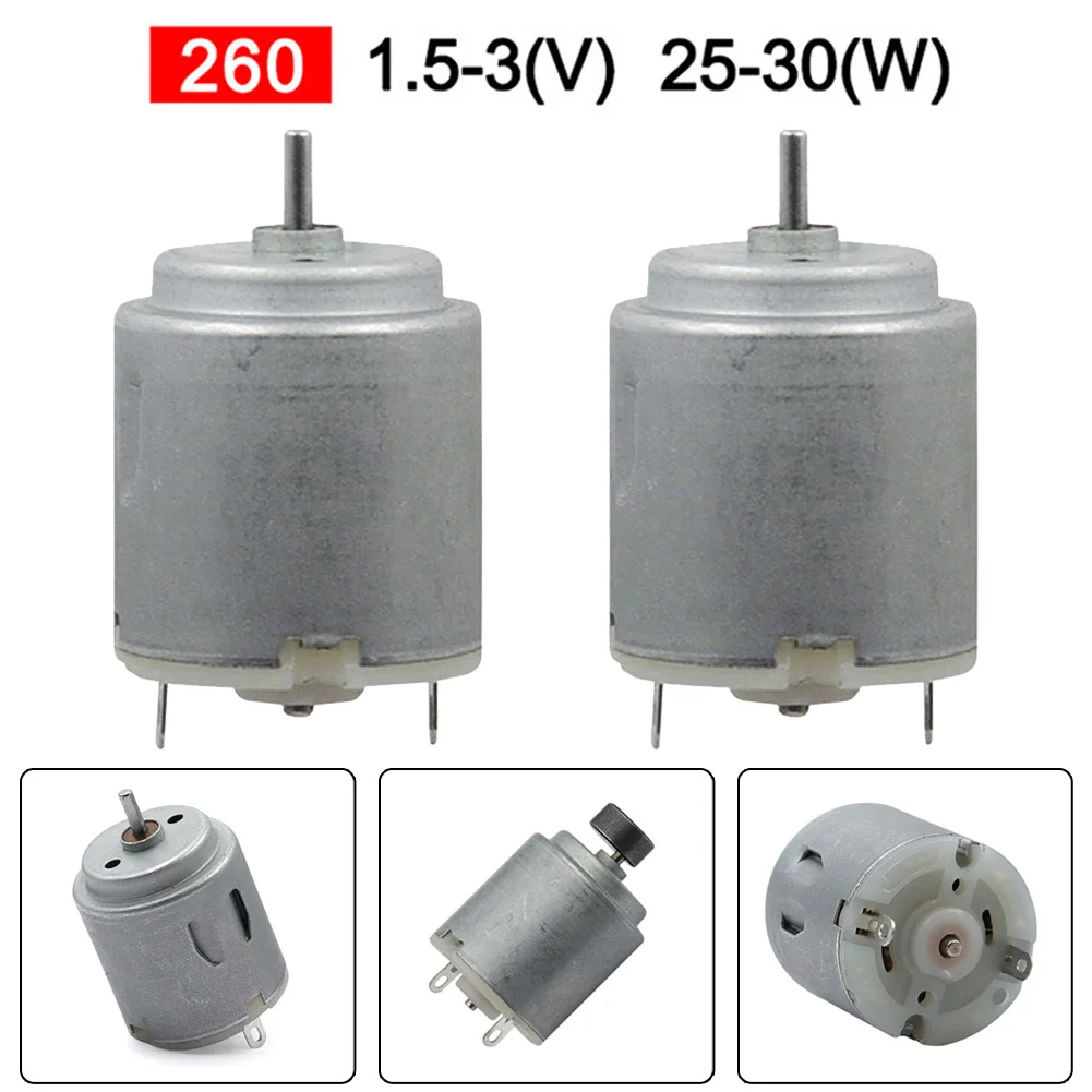 Mini 260 Motor for DIY Electric Toys Toy Cars and Household Appliances High Speed DC 1 53V Motor for Various Uses