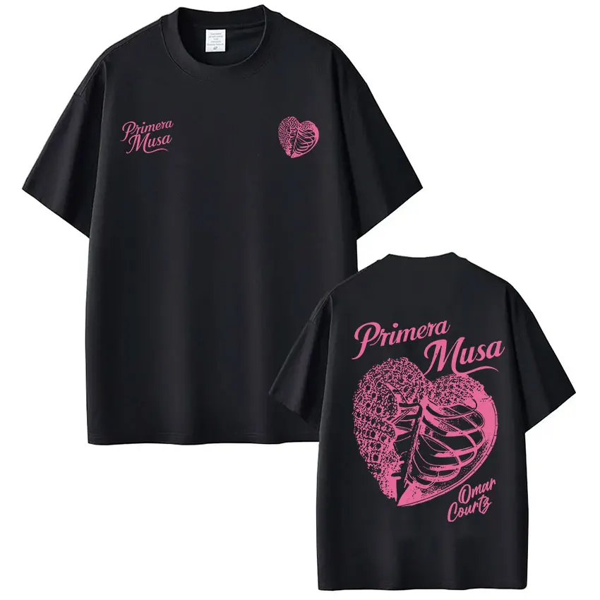 

Omar Courtz Primera Musa Album Tour Merch T Shirt Men's Women Hip Hop Fashion T-shirt Casual Loose Short Sleeve T-shirts