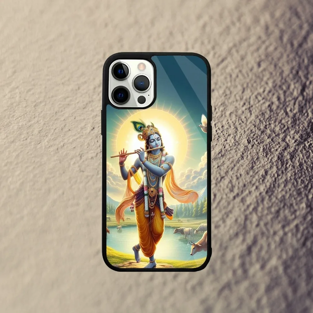 Vishnu Hare Krishna Phone Case For iPhone 15,14,13,12,11,Plus,Pro,Max Mini Magsafe Magnetic Wireless Charging