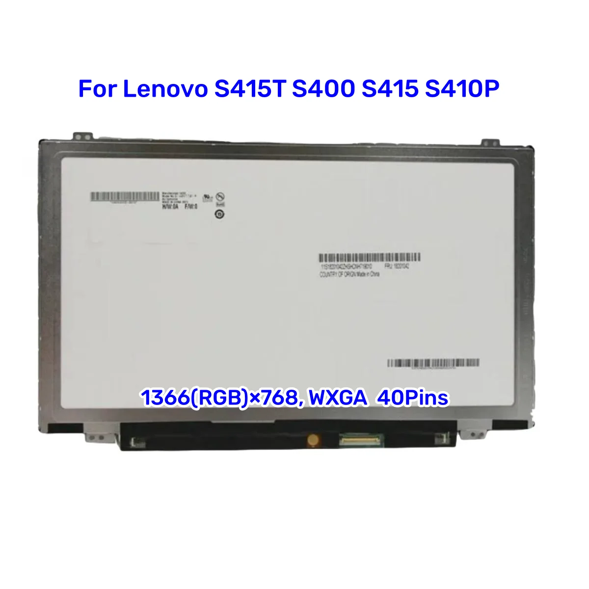 

14'' Touch Screen B140XTT01.0 For Lenovo S415T S400 S415 S410P Laptop Lcd Screen Replacement Display 1366x768 40 PIN