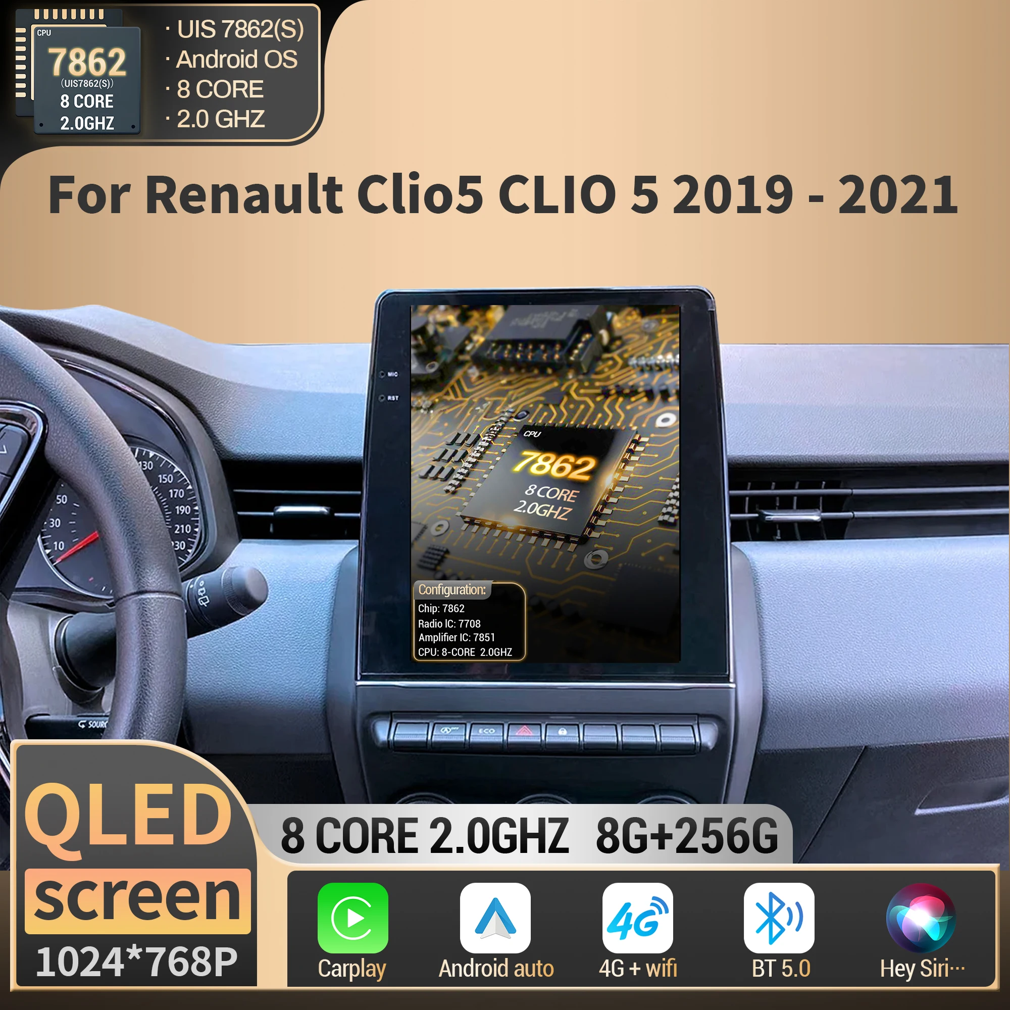 9.7Inch For Renault…