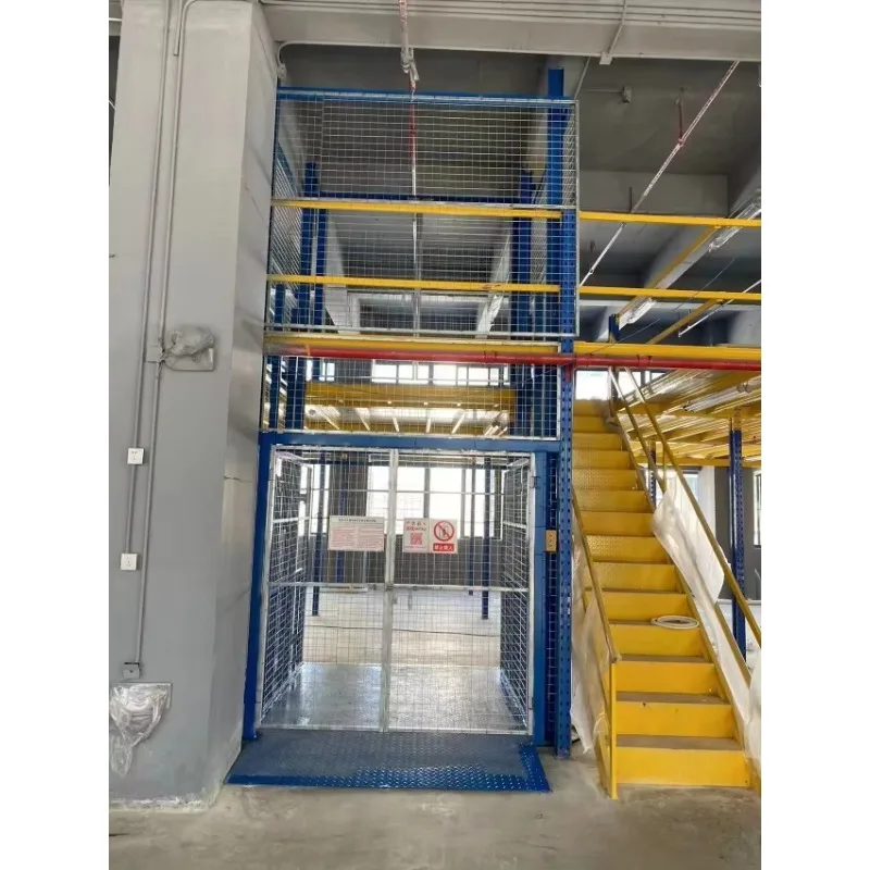 Heavy Duty Factory Cargo Lift Hydraulic Large Capacity Goods Elevator for Machinery Parts Pallets and Material Handling