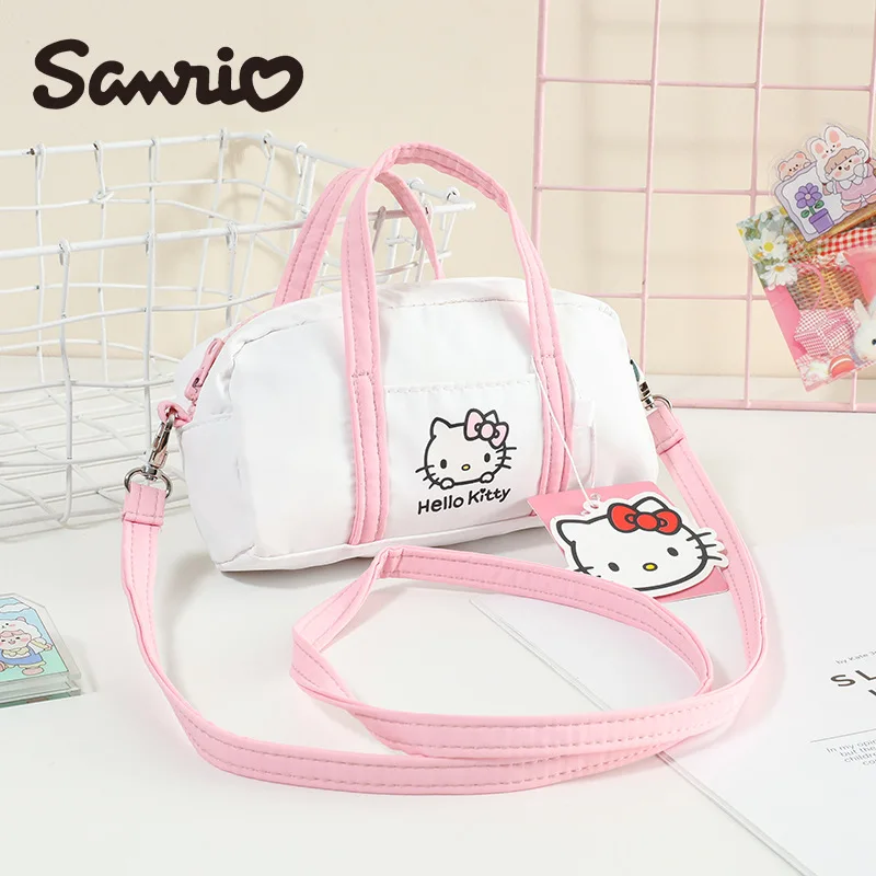 Anime sanrio mochila olá kittys minha melodia kuromi bonito portátil crossbody saco boneca kawaii dos desenhos animados hangyodon crossbody