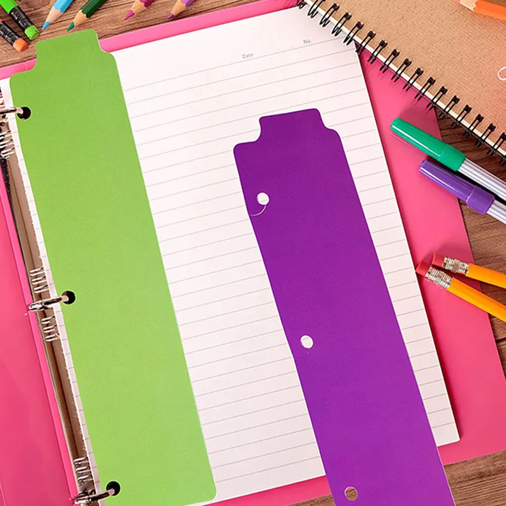 

15Pcs Snap in Mini Binder Dividers Repositionable Tabs for 3 Ring Binders Spiral Planners Colorful Plastic Document Organizer