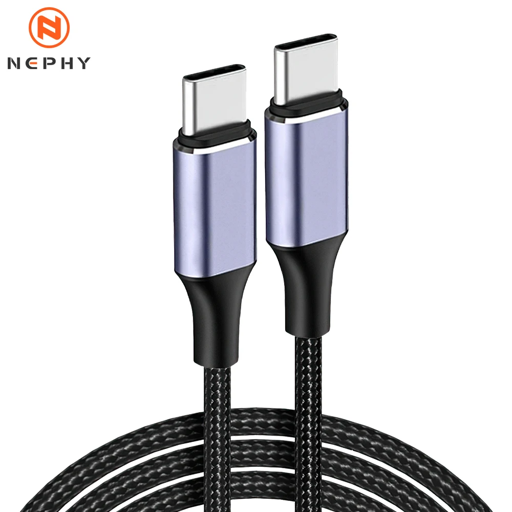 PD 100W 5A USB Type C to C Data Charger Cable For iPhone 15 16 Pro Max iPad Vivo Samsung S24 QC 3.0 Fast charge 1 2 3 Meter Long