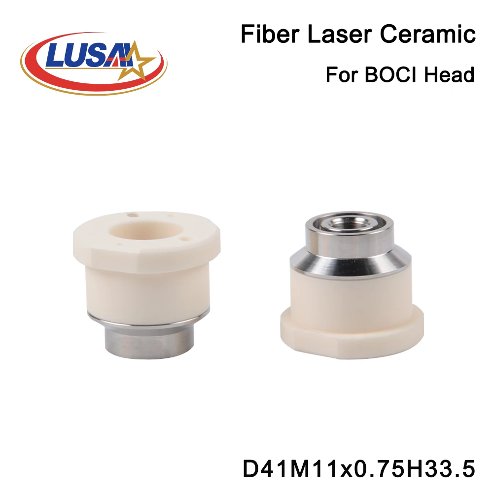 

LUSAI For BOCI Laser Ceramic Body Dia.41mm M11 Nozzle Holder Ring for High Power Fiber Cutting Head BLT420 BLT641