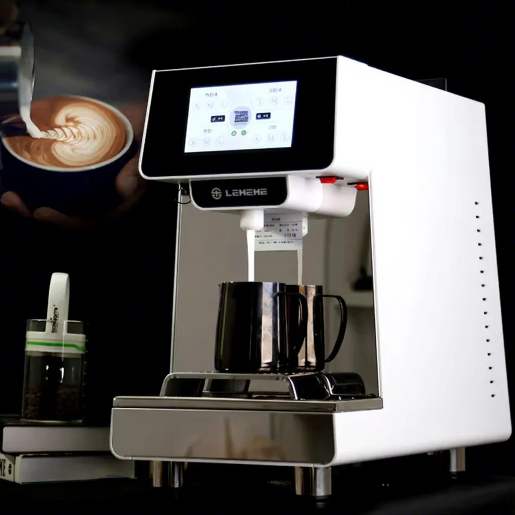 4‑in‑1 Stainless Steel Electric Milk Frother Steamer Machine Automatic Hot Cold Milk Foam Maker For Cafe Milk Tea Store