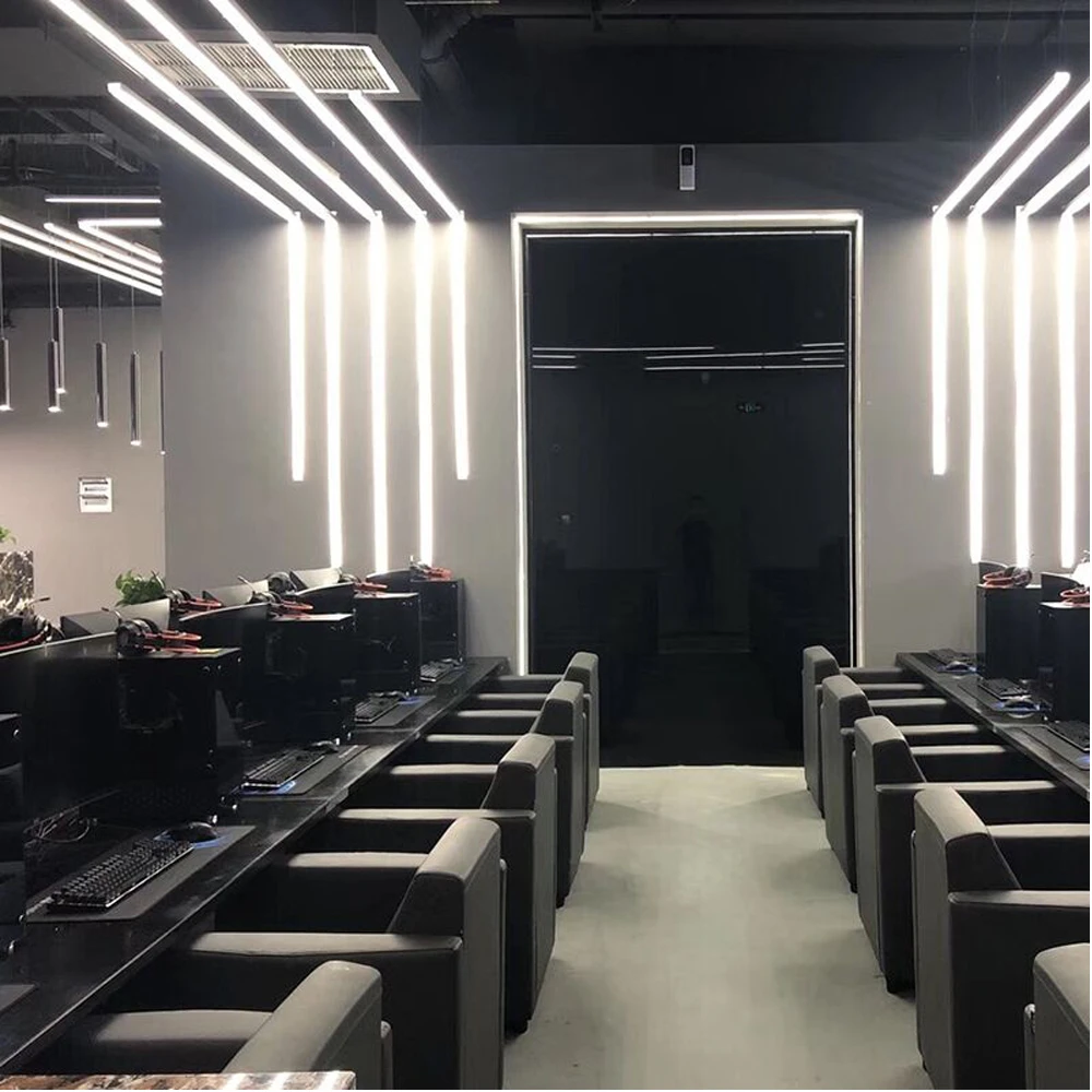 2-35 Stück/Set LED-Aluminiumprofil 0,5m/Stück U/V/W-Form Ecke für 5050 2835 LED-Streifenleuchten Kanalhalterung Weiße/Schwarze Abdeckung – Detail 9