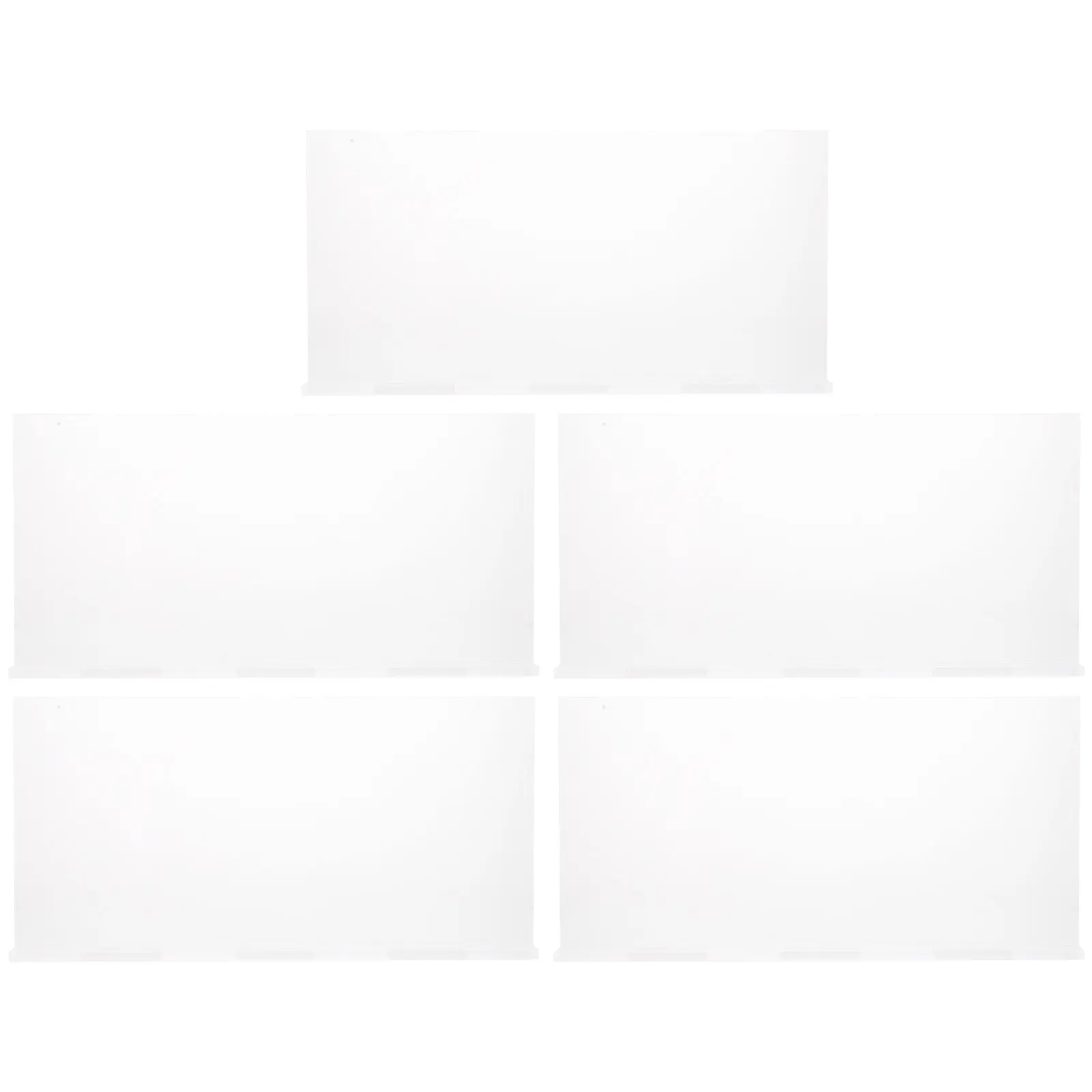 

5Pcs Desk Name Plate Clear Acrylic Blank Signs Safe Smooth Edges for Office School Wedding Table Number Stands Holders