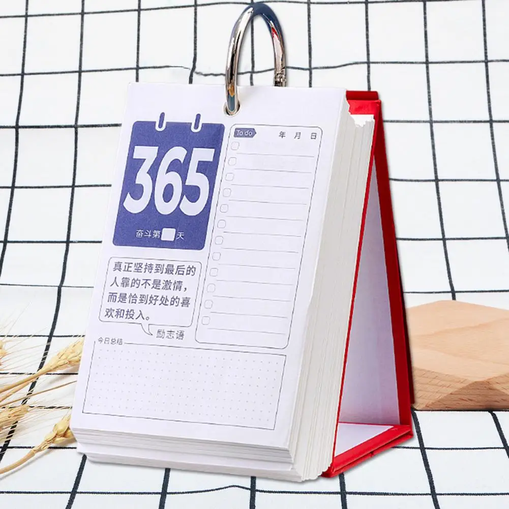 นับถอยหลังปฏิทินปฏิบัติ2023ปีปฏิทิน Memo กระดาษสมุดแพลนเนอร์ Self-Standing ปฏิทินนับถอยหลัง