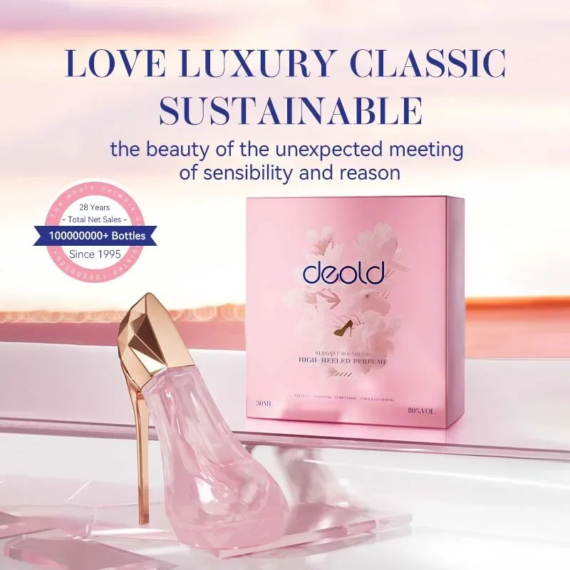 30ml Brand Perfume Woody Long Lasting Fragrance Pink High Heels Perfume for Women