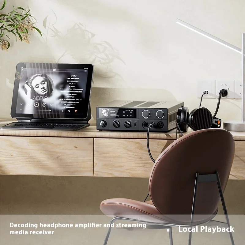FiiO K15 سطح المكتب HiFi DAC مضخم ضوت سماعات الأذن AK4493S * 2، XMOS XU316 PCM768k هرتز DSD512 6 USB/بصري/محوري/RCA مدخلات Wifi BT