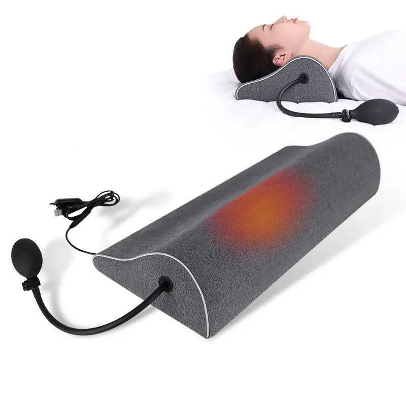 

Electric Heating Cervical Vertebra Pillow Usb Hot Compress Neck Traction Relax Sleeping Memory Foam Pillow Spine Support