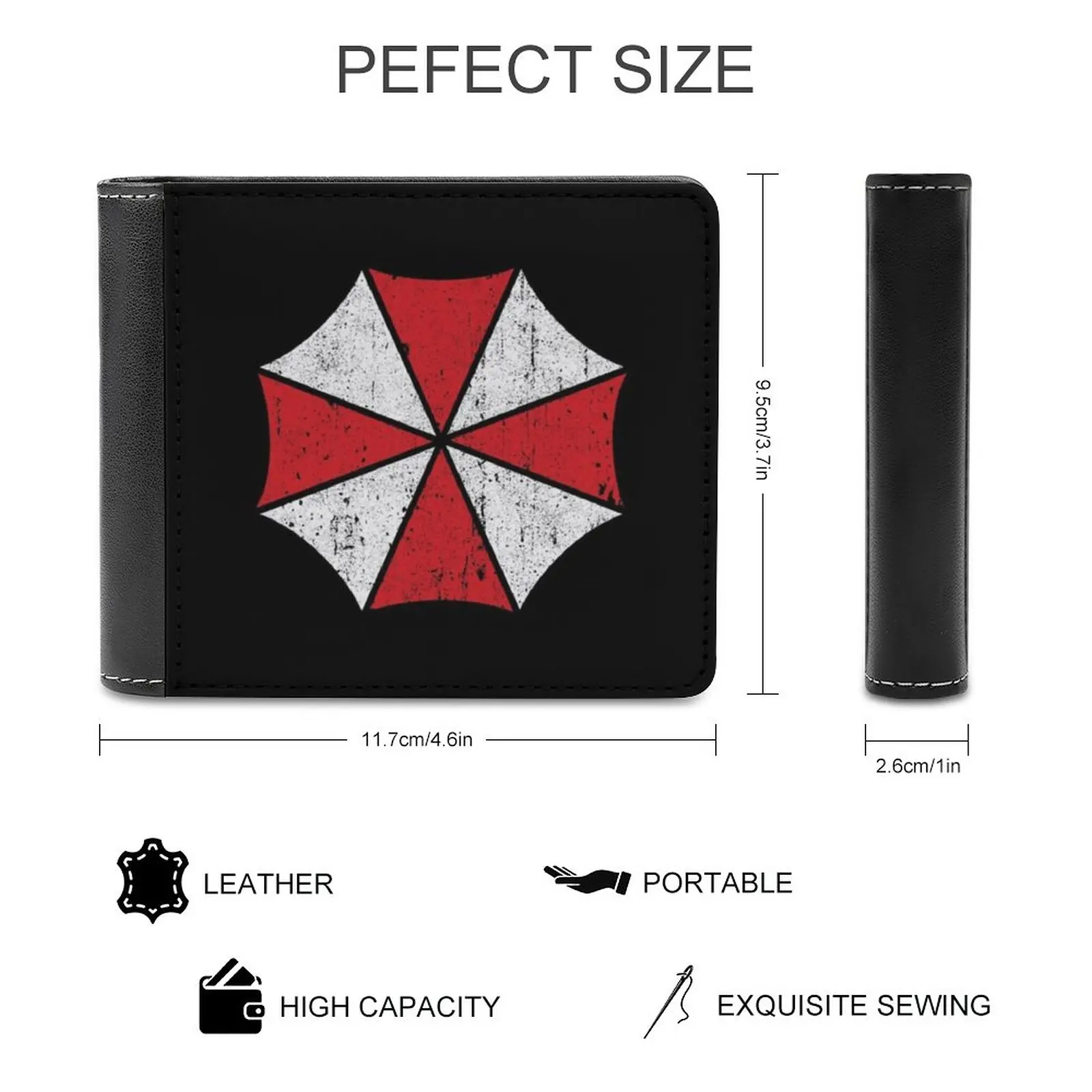 Umbrella Corp Fashion Credit Card Wallet Leather Wallets Personalized Wallets For Men And Women 2 Raccoon City Redfield Wesker