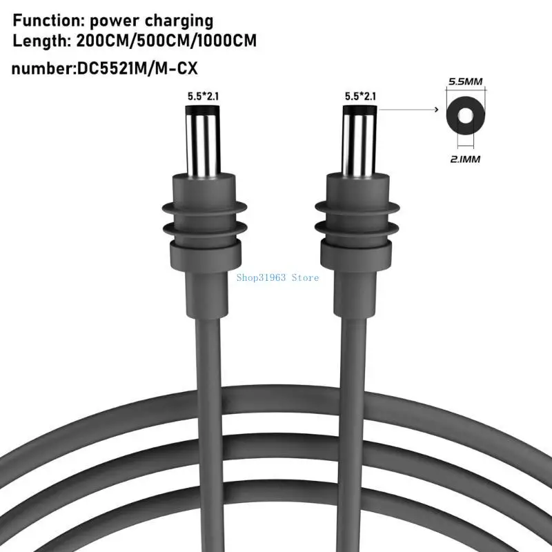 L4MA Mini TypeC DC5521 Waterproof Power Cable Ensures Safe Power Charging Cord