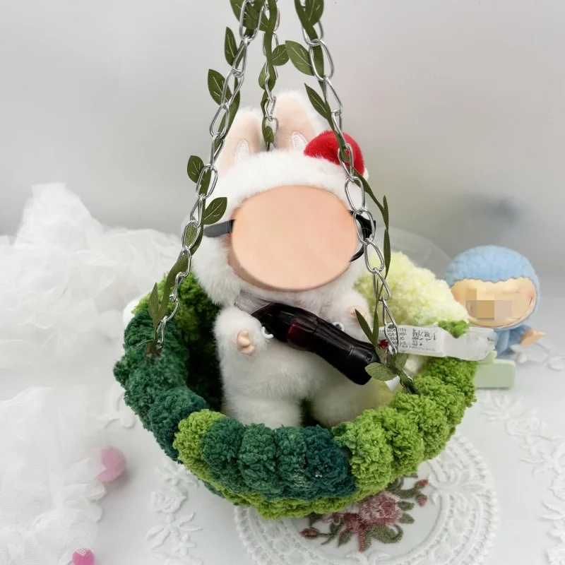 Caja ciega, muñeca de vinilo, llavero, columpio para muñeca de 17 centímetros, cesta colgante, almacenamiento de hamaca