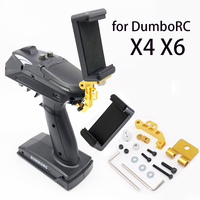 Phone Holder Clip Bracket Mount Support for DumboRC X6 X4 2.4G 6CH Transmitter Remote Controller 1/10 1/8 SCX10 D90 RC Car Boat