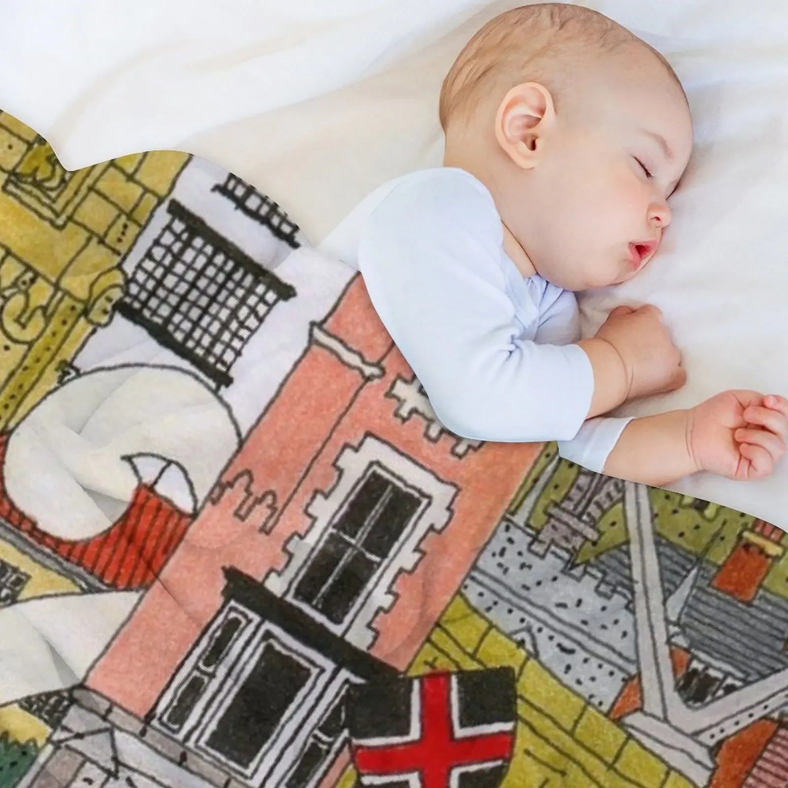 DURHAM 1 Throw Blanket Luxury Thicken Picnic decorative Retros Blankets