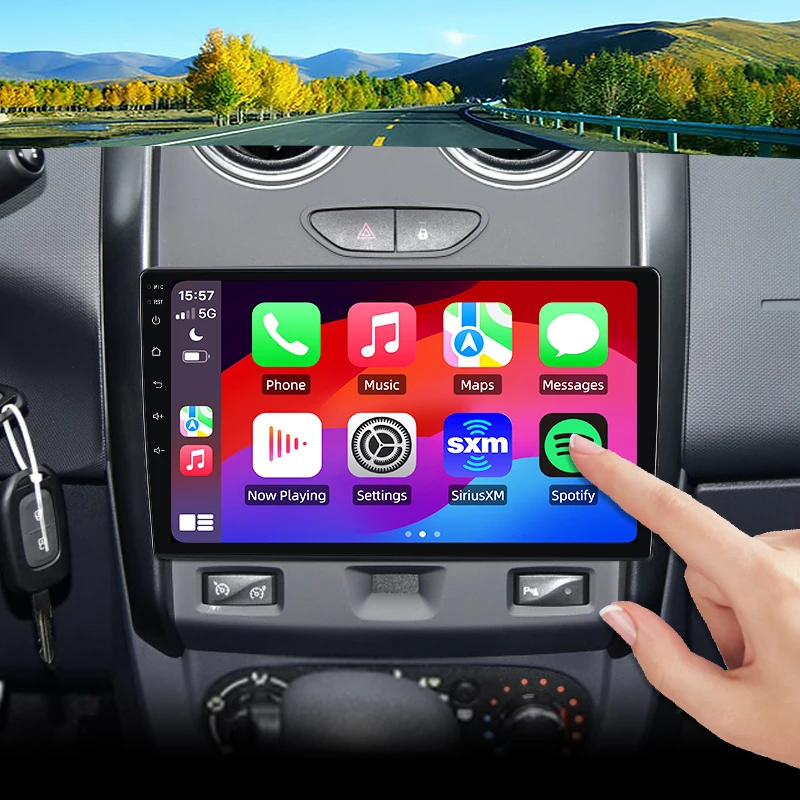 For Dacia Duster 2015 - 2020 Wireless CarPlay for Apple Android Auto Car Radio GPS IPS RDS FM WiFi BT 4G 8Core Multimedia Stereo