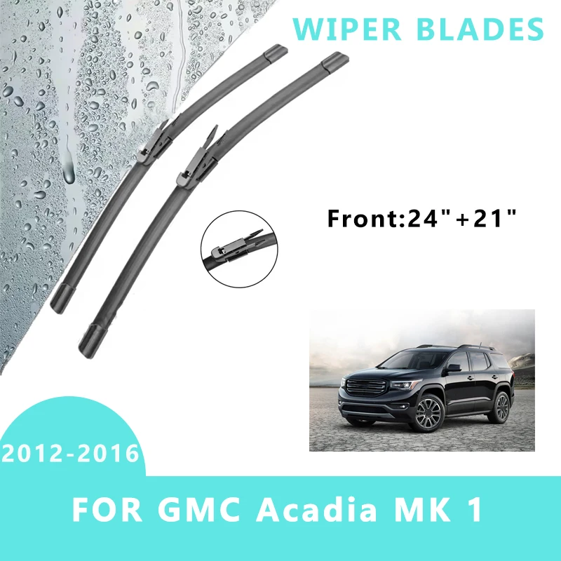 

Car Front Windscreen Wiper Blades Brushes Windshield Window Cutter Accessories 2PCS for GMC Acadia MK 1 2012-2016 24“+21”