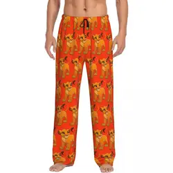 Custom Simba The King Lion Pajama Pants Men's Lounge Sleep Stretch Sleepwear Bottoms with Pockets