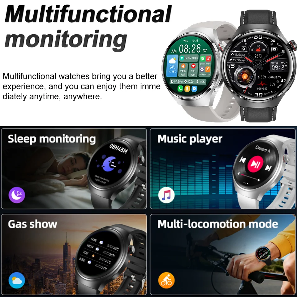 Watch 4 Pro Space Exploration Edition Man GPS Smart Watch Bluetooth Call Heart Rate 100+ Sports Waterproof Smart Watch For iOS