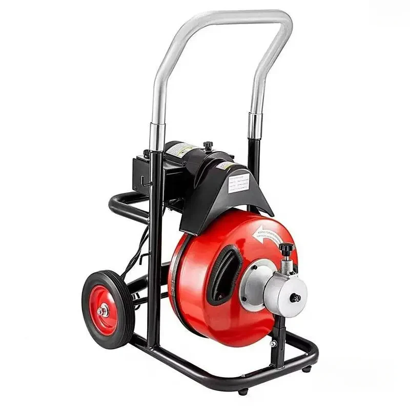 

370 Вт высокомощный портативный шнек для водосточных желобов, компактная очистка дренажа