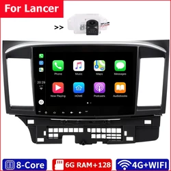 2 Din Car Radio Stereo Audio Gps Player Carplay Auto Android 12.0 Screen For MITSUBISHI LANCER 9 10 X Evo EX Evolution