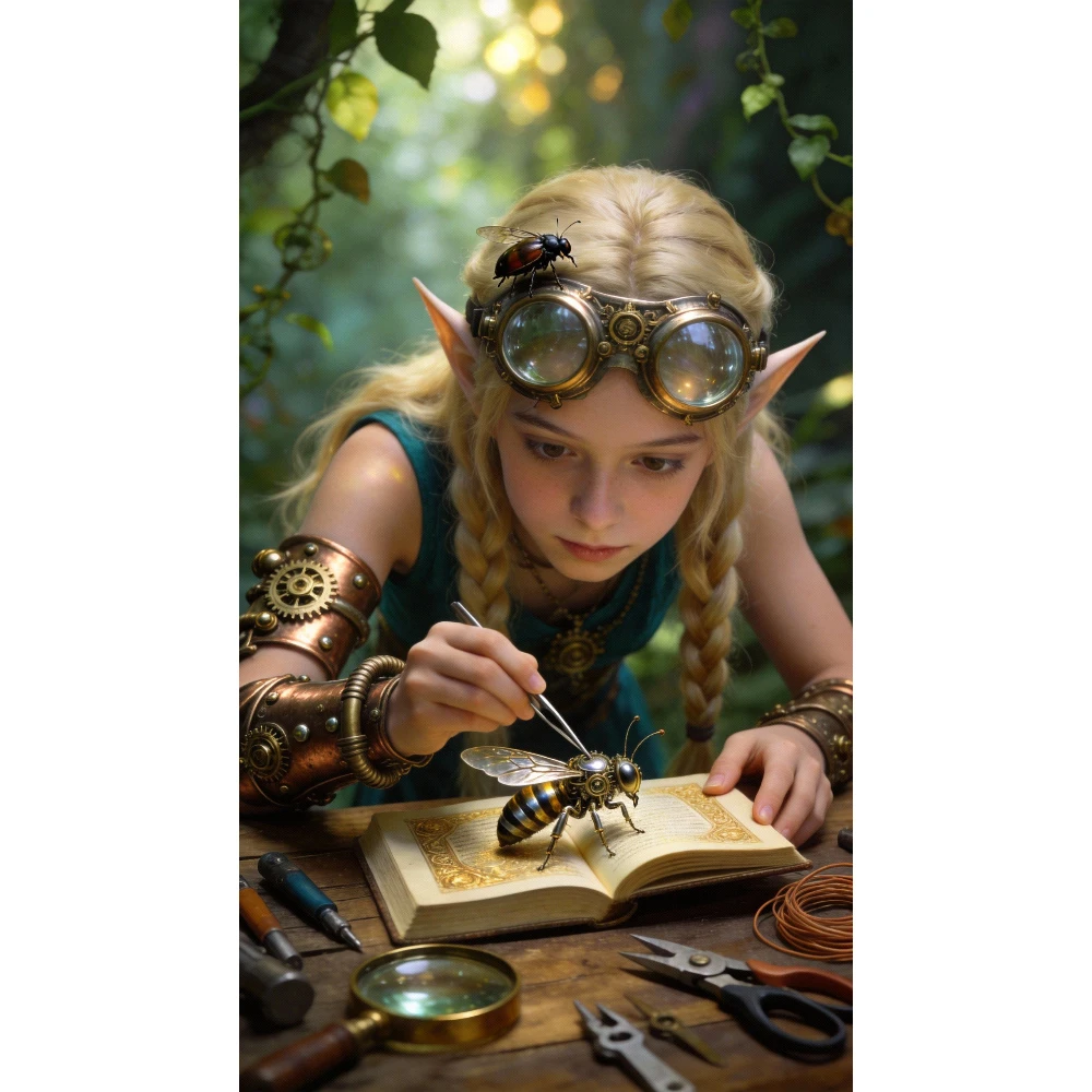 

500/1000/1200/2000 PCS Jigsaw Puzzles Elf Studies Insects Family Activity Games for Gameroom Bedroom Home Decor Gift