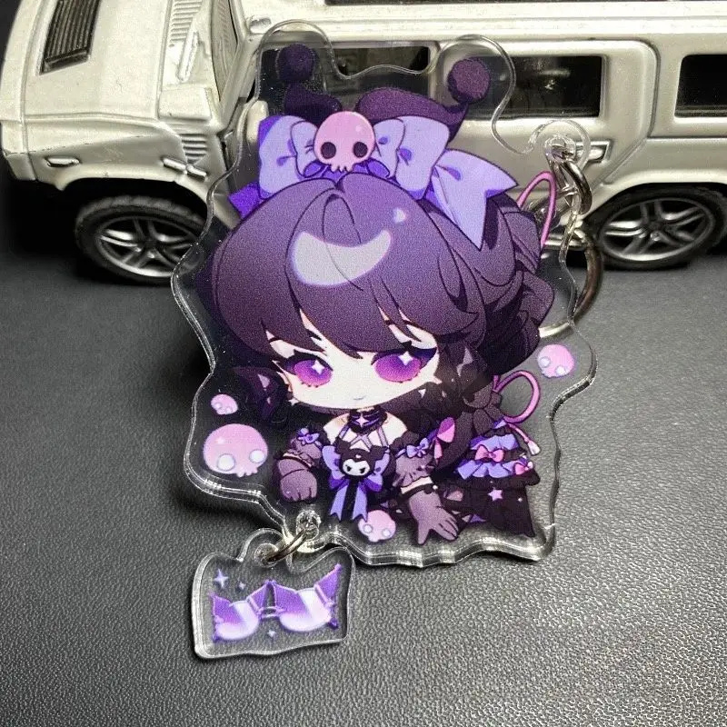 لعبة الهوية 5 شخصية المفاتيح لطيف القبر حارس أندرو كريس الملحن الدموي الملكة فارس مفتاح سلسلة حقيبة الملحقات هدية